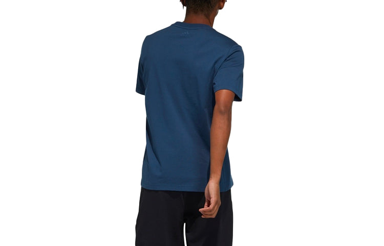adidas Th Tee Techgfx Logo Printing Sports Training Short Sleeve Navy Blue GP0984