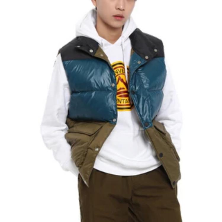 Converse Down Quilted Vest Asia Sizing 'Olive Metallic Green' 10017093-A01