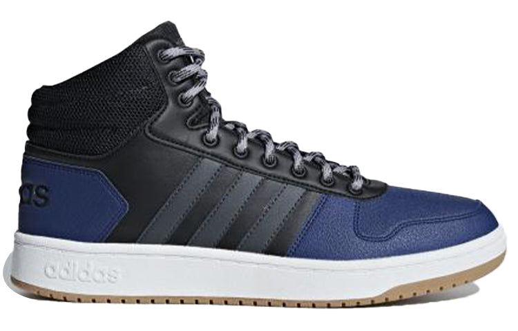 adidas Hoops 2.0 Mid 'Black Blue' B44613