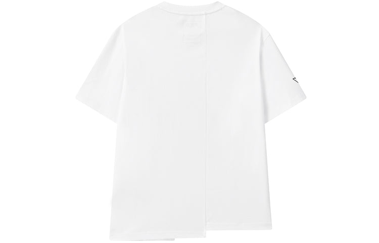 (WMNS) FILA x MIHARA YASUHIRO/ Mihara Yasuhiro Crossover Round Neck Pullover Short Sleeve White T-Shirt F11W123111F-WT