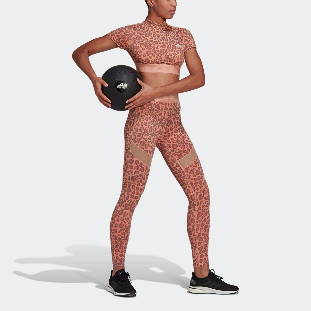 (WMNS) adidas Hyperglam High-Rise Long Tights Asia Sizing 'Pink' HM8646