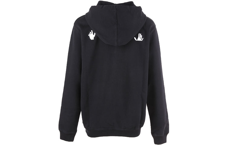 (WMNS) Off-White Alphabet Slogan Hoodie Black OWBB035F20JER0041001