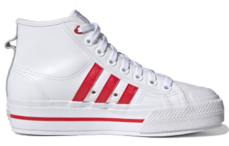 (WMNS) adidas Nizza Platform Mid 'White Red' H02971