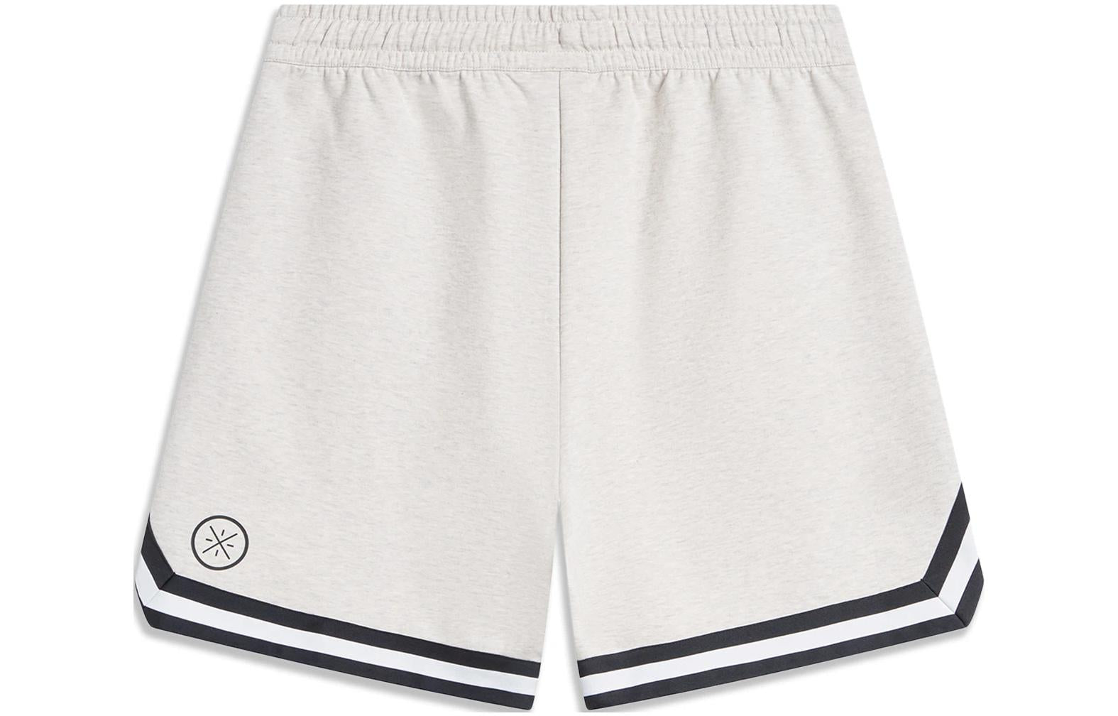 Li-Ning Way Of Wade Graphic Shorts 'Light Grey' AKSU341-5