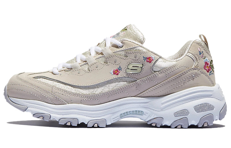 (WMNS) Skechers D'Lites 1.0 Low-Top Daddy Shoes Beige 11977-NAT