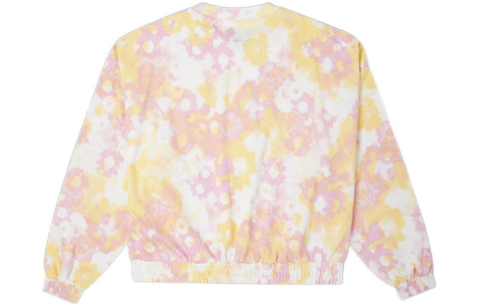 (WMNS) Converse Washed Floral Cotton Crew Neck Shirt Asia Sizing 'Pink' 10023196-A01
