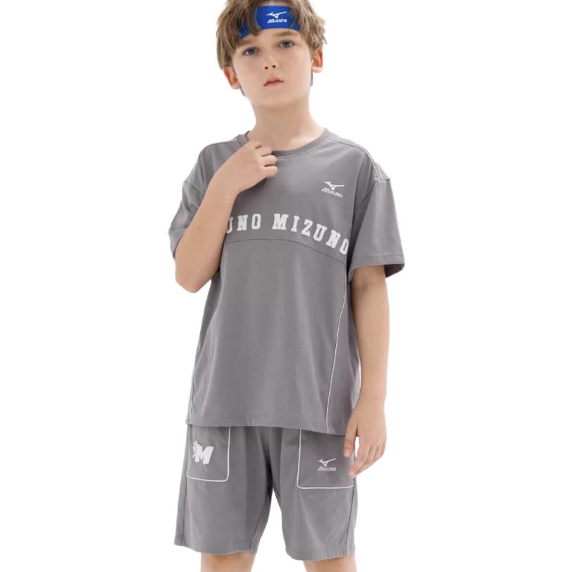 (GS) Mizuno T-shirt Suit 'Grey' 32CA2423