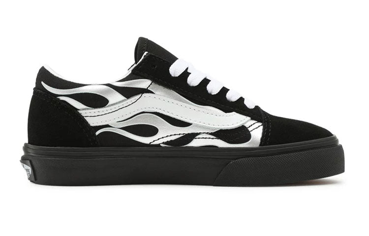 Vans Youth Metallic Flame Old Skool 'Black White' VN0A4VHV7US