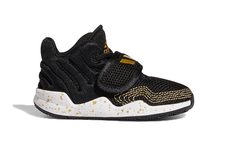 (TD) adidas Deep Threat I 'Black Gold Metallic Splatter' FX7228