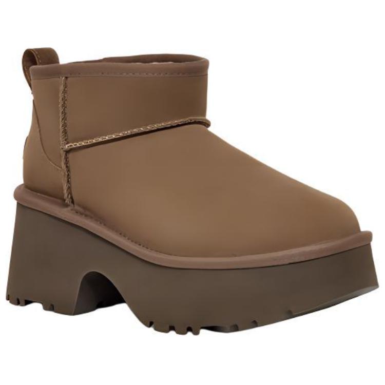 (WMNS) UGG Classic Ultra Mini New Heights 'Hickory' 1158311-HCK