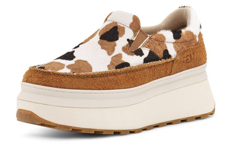 (WMNS) UGG Marin Slip on Cow Print 'Chestnut' 1120721-CHE