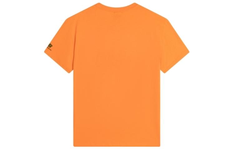 New Balance Logo Print Tee Asia Sizing 'Orange Green' AMT22365-SKS