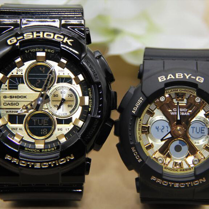 CASIO Baby-G 'Black Gold' GA-140GB-1A1JF&BA-130-1A3JF