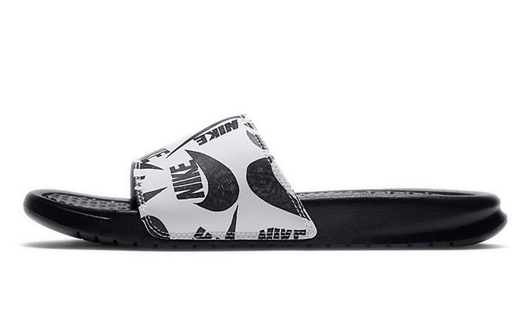 (WMNS) Nike Benassi JDI Floral Slide 'Swoosh Logo Print - Black' 618919-031