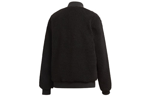 (WMNS) adidas originals Pattern Jacket Black DY0872