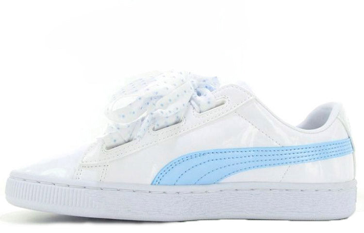 PUMA Basket Heart Patent Pink 'White Blue' 367820-01