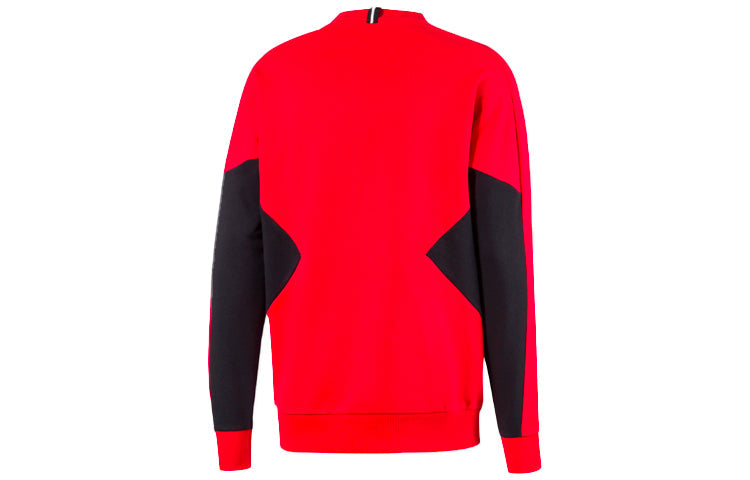 PUMA Tfs logo Casual Sports Pullover Round Neck Red 597328-11