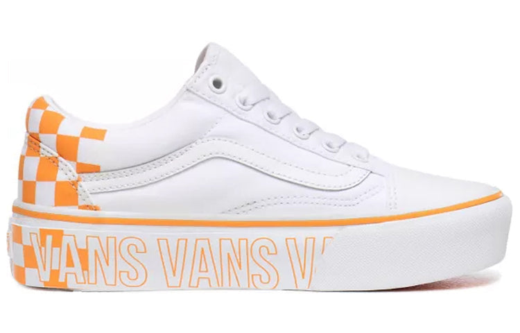 Vans Old Skool Platform 'White Orange' VN0A3B3UAHP