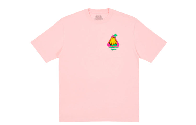 PALACE Printing Round Neck Short Sleeve Unisex Pink PAL-FW20-511