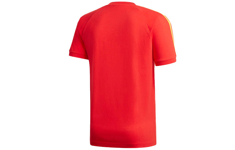 adidas originals MENS 3-S Sports Short Sleeve Pink/Red GP1919