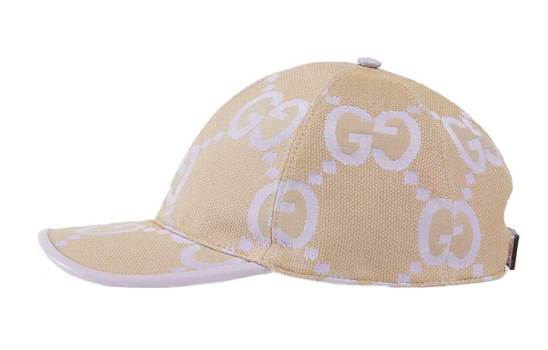 (WMNS) Gucci Jumbo GG Baseball Hat 'Beige Lilac' 735011-4HAVS-8871