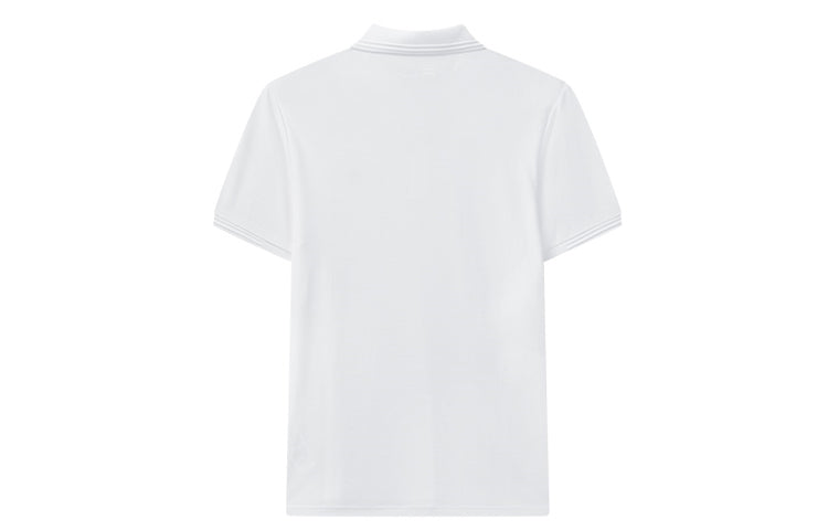 FILA Embroidered Logo Short Sleeve Polo Shirt White F11M028106F-WT
