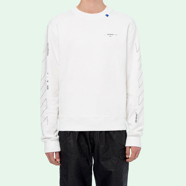 Off-White Unfinished 3M Arrow Crew Neck Sweater OMBA025E19E300030191