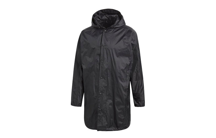 adidas originals Athleisure Casual Sports Long Jacket Black CW1317