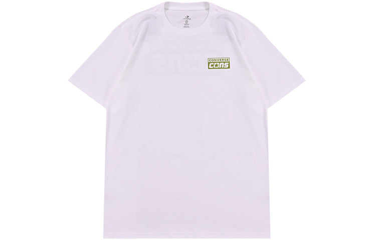 Converse CONS Graphic T-Shirt Asia Sizing 'White Green' 10021134-A10