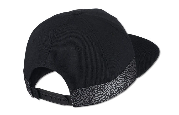 Air Jordan Unisex AJ3 Logo Embroidery Baseball Cap Black 942188-010