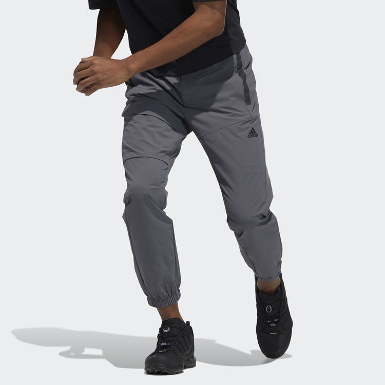 adidas Belt Jg Pant Outdoor Casual Bundle Feet Sports Pants Gray GN7357