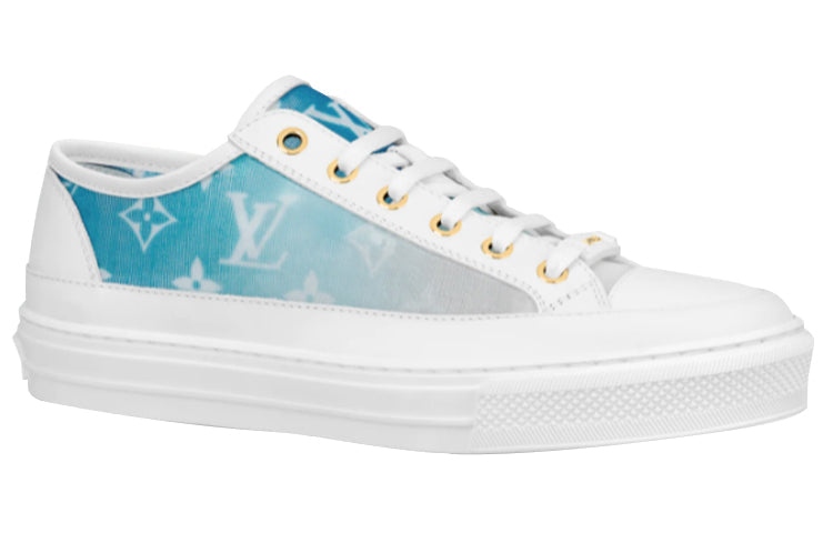 (WMNS) LOUIS VUITTON Stellar Sneakers 'White with Fading Blue Monogram' 1A8SXQ