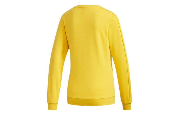 (WMNS) adidas neo Casual Round Neck Pullover Yellow GD1622