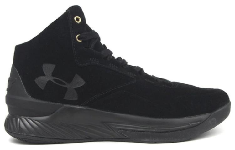 Under Armour Curry 1 Lux Mid 'Black Suede' 1298701-001