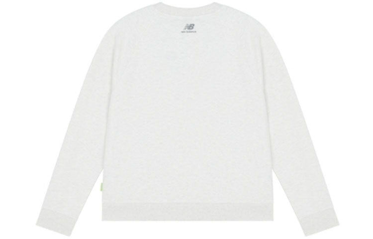 (WMNS) New Balance Solid Color Casual Round Neck Sports Hoodie Creamy White 5CC17032-OA
