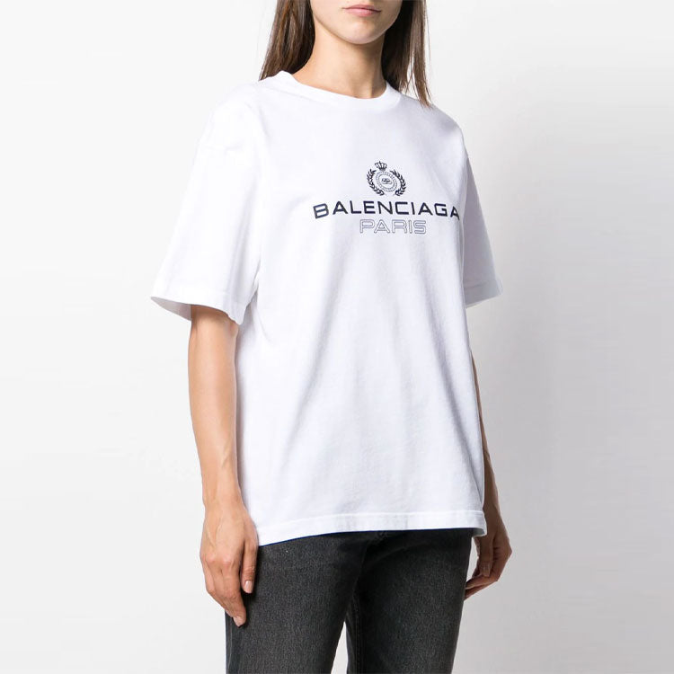 Balenciaga Crown Short Sleeve White 594599TGV609000