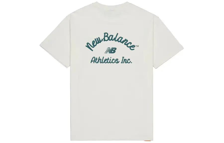 New Balance Athletics Back Print T-shirt Asia Sizing 'White' AMT42323-CIC