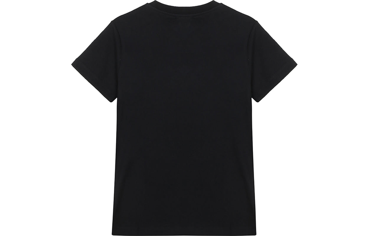 KENZO FW20 Logo Pattern Round Neck Short Sleeve Black FA62TS8414SJ-99