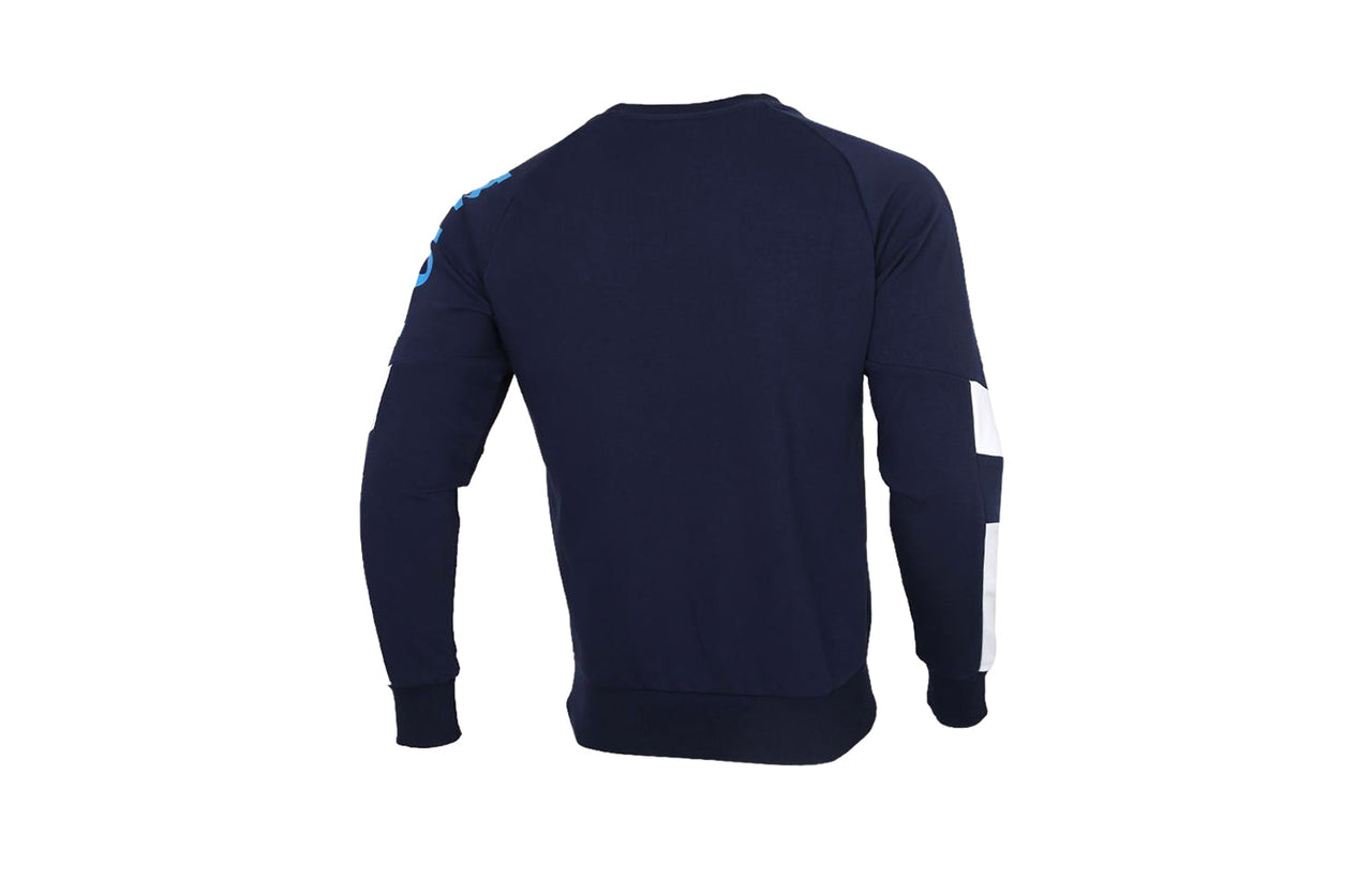 PUMA logo Printing Round Neck Pullover Sports Blue 585178-06