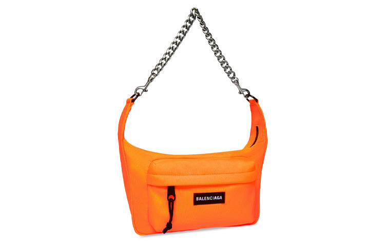 (WMNS) Balenciaga Raver Medium Bag With Chain 'Fluo Orange' 7410802AACO7526