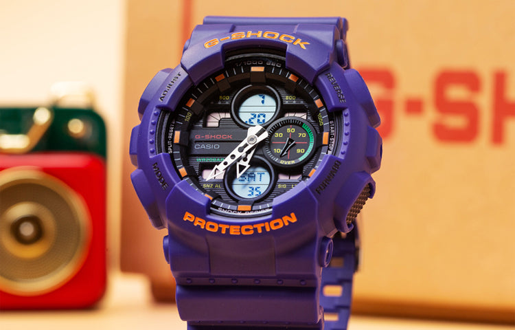 CASIO G-Shock Analog-Digital 'Purple' GA-140-6APRBS