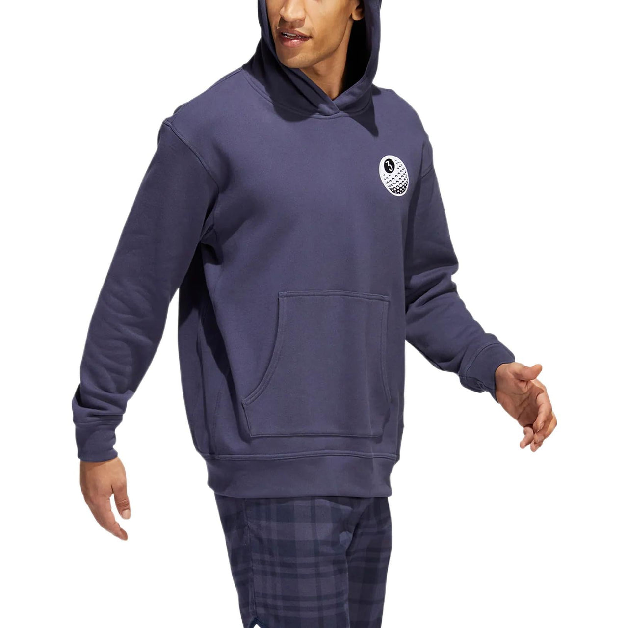 adidas Solid Color Hooded Long Sleeves Hoodie Men's Blue HF9093