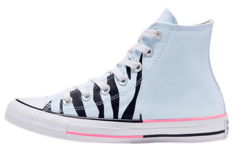 Converse Chuck Taylor All Star High 'Twisted Summer - Blue Zebra Print' 167662F