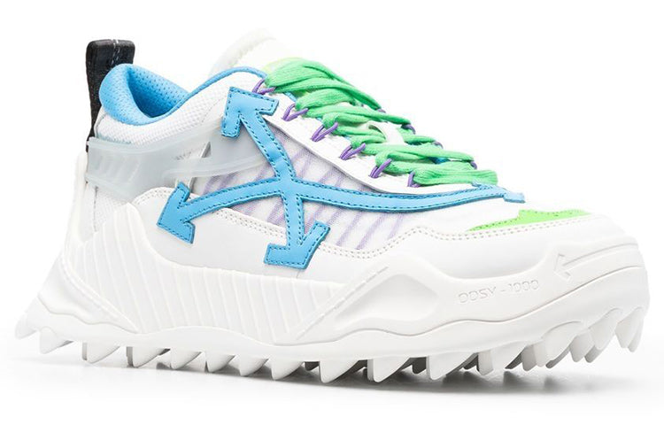 Off-White Odsy-1000 'White Green Blue' OMIA139F22FAB0010140