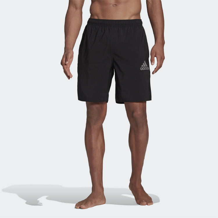 adidas Alphabet Logo Pattern Loose Elastic Waistband Sports Shorts Black GQ1090