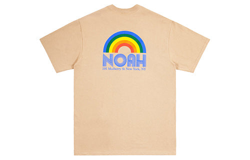 NOAH RAINBOW SHOP TEE Printing Short Sleeve Pink NOAH-SS19-002