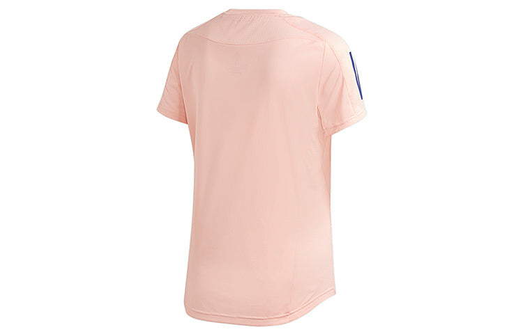 (WMNS) adidas Reflective Detail Running Short Sleeve Pink GC6620