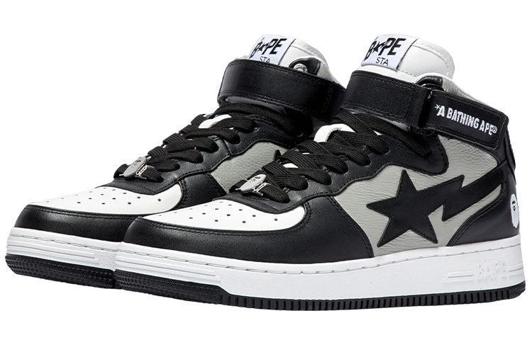 A BATHING APE Bape Sta Mid 'Black Grey' 1I20-291-010-BLACK