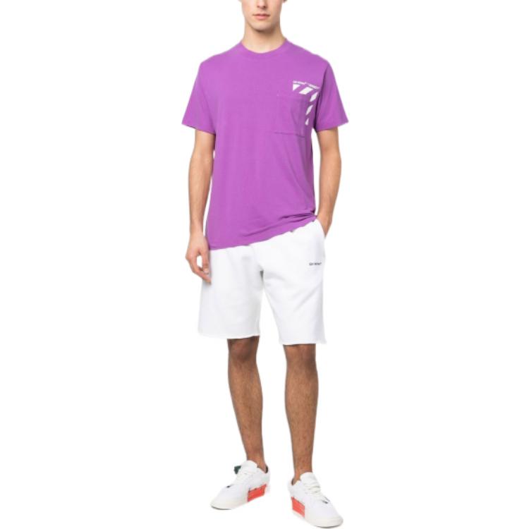 Off-White Diag Print Tee OMAA128S23JER0013601
