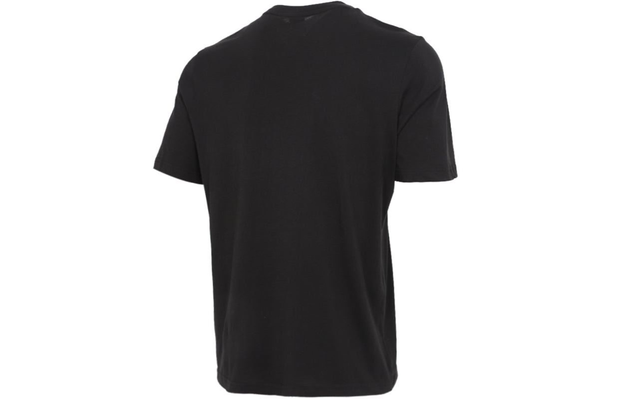 PUMA Offbeat Paisley Chest Logo T-shirt 'Black' 532653-01